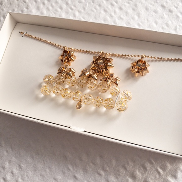 Crewcuts Factory Girls' Bow Necklace and Bracelet Set - Picture 4 of 5